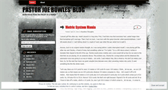 Desktop Screenshot of joebowles.wordpress.com