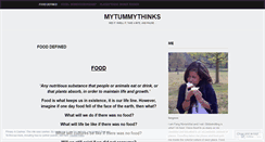 Desktop Screenshot of mytummythinks.wordpress.com