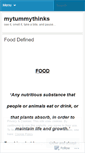 Mobile Screenshot of mytummythinks.wordpress.com