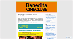 Desktop Screenshot of beneditacineclube.wordpress.com