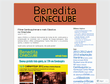 Tablet Screenshot of beneditacineclube.wordpress.com