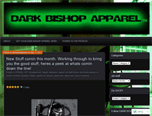 Tablet Screenshot of darkbishopapparel.wordpress.com