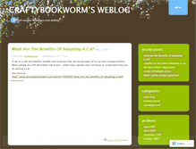 Tablet Screenshot of craftybookworm.wordpress.com