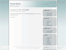Tablet Screenshot of peachknits.wordpress.com