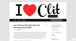Desktop Screenshot of clittheblog.wordpress.com