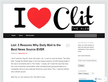 Tablet Screenshot of clittheblog.wordpress.com