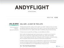 Tablet Screenshot of andyflight.wordpress.com