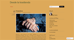 Desktop Screenshot of desdelatrastienda.wordpress.com