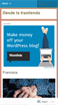 Mobile Screenshot of desdelatrastienda.wordpress.com