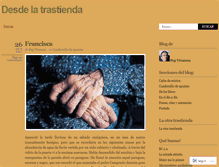 Tablet Screenshot of desdelatrastienda.wordpress.com