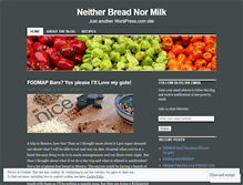 Tablet Screenshot of neitherbreadnormilk.wordpress.com