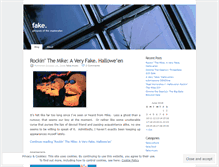 Tablet Screenshot of fakemagazine.wordpress.com