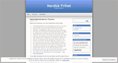 Desktop Screenshot of nordiskfrihet.wordpress.com