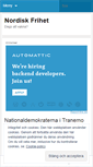 Mobile Screenshot of nordiskfrihet.wordpress.com
