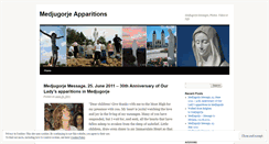 Desktop Screenshot of medjugorjeapparitions.wordpress.com