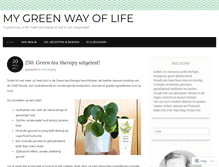 Tablet Screenshot of greenwayoflife.wordpress.com