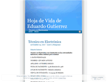 Tablet Screenshot of eduardogutierrez.wordpress.com