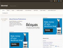Tablet Screenshot of deomai.wordpress.com