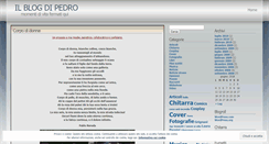 Desktop Screenshot of ilblogdipedro.wordpress.com