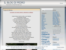 Tablet Screenshot of ilblogdipedro.wordpress.com