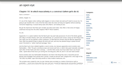 Desktop Screenshot of anopeneye.wordpress.com