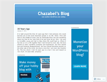 Tablet Screenshot of chazabel.wordpress.com