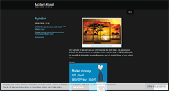 Desktop Screenshot of modernkonst.wordpress.com