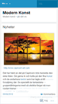 Mobile Screenshot of modernkonst.wordpress.com