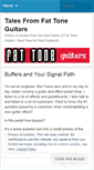 Mobile Screenshot of fattoneguitars.wordpress.com