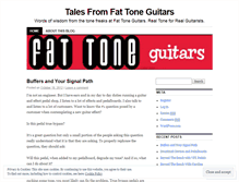 Tablet Screenshot of fattoneguitars.wordpress.com