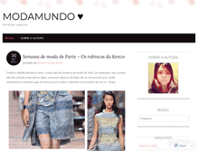 Tablet Screenshot of modamundo.wordpress.com