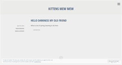 Desktop Screenshot of kittensmewmew.wordpress.com