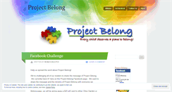 Desktop Screenshot of projectbelong.wordpress.com