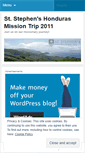 Mobile Screenshot of hondurasmissiontrip2011.wordpress.com