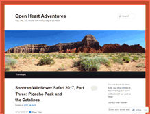 Tablet Screenshot of openheartadventures.wordpress.com