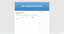 Desktop Screenshot of mytreasuredmoments.wordpress.com