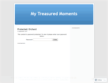 Tablet Screenshot of mytreasuredmoments.wordpress.com