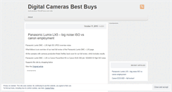 Desktop Screenshot of mydigitalcamerasbestbuys.wordpress.com