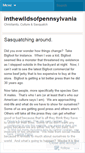 Mobile Screenshot of blogginginthewildsofpennsylvania.wordpress.com