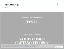 Tablet Screenshot of mycool25.wordpress.com