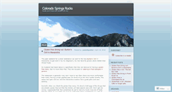Desktop Screenshot of coloradospringsrocks.wordpress.com
