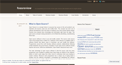 Desktop Screenshot of fossreview.wordpress.com