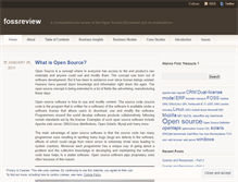 Tablet Screenshot of fossreview.wordpress.com