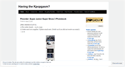 Desktop Screenshot of kpopgasm.wordpress.com