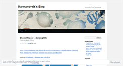 Desktop Screenshot of karmanovels.wordpress.com