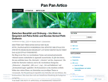 Tablet Screenshot of panpanartico.wordpress.com