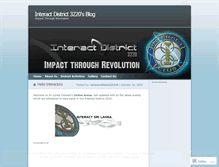 Tablet Screenshot of interactdistrict3220.wordpress.com