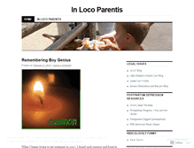 Tablet Screenshot of inlocoparentis.wordpress.com