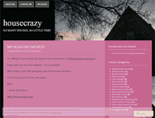 Tablet Screenshot of housecrazy.wordpress.com