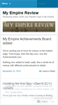 Mobile Screenshot of myempirereview.wordpress.com